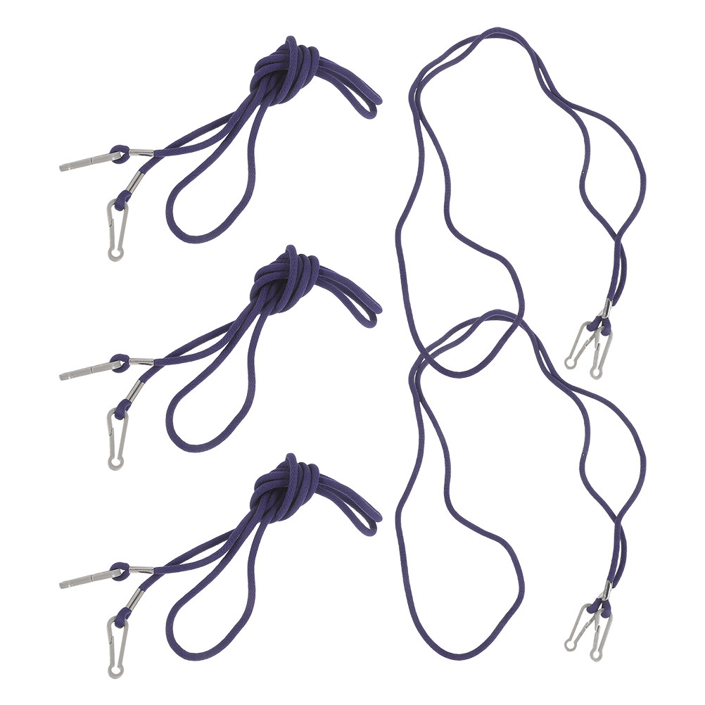 Mask Chain Holder - 5個入り子供用グローブホルダーネックストラップ、調節可能な紛失防止ストラップ、ナイロン製、冬のアウトドアアクティビティ、旅行、仕事、バッジ、マスク用ロープ