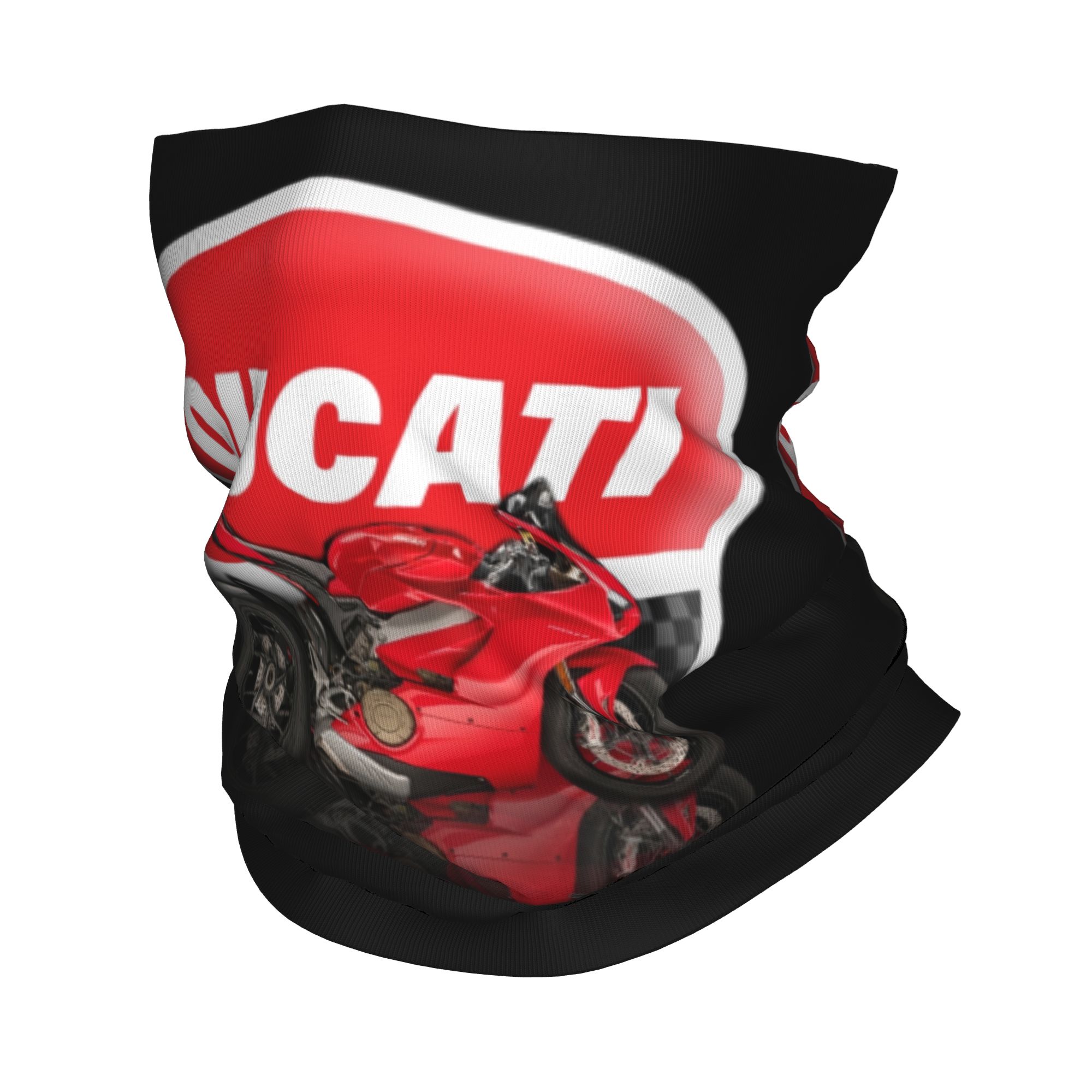 Neck Gaiter Face Cover - カスタムスピードドゥカティレーシングバンダナネックゲイター防風フェイススカーフカバー男女兼用バイクヘッドウェアチューブバラクラバ