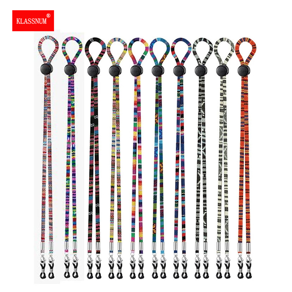 Mask Lanyard Adjustable - 調節可能なナイロンフェイスマスク,エスニックパターンのロープ,ポータブル,ロス防止,大人,男性,子供用のハンギングネックホルダー