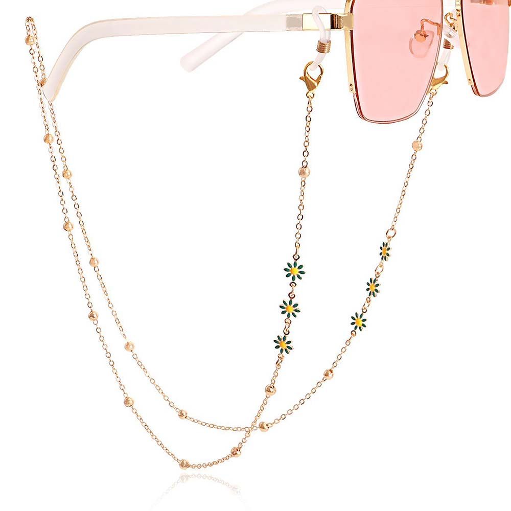 Mask Lanyard Adjustable - 調節可能なファッションシンプルかわいい装飾カラフルな花眼鏡ストラップマスクチェーン眼鏡アクセサリーサングラスチェーン