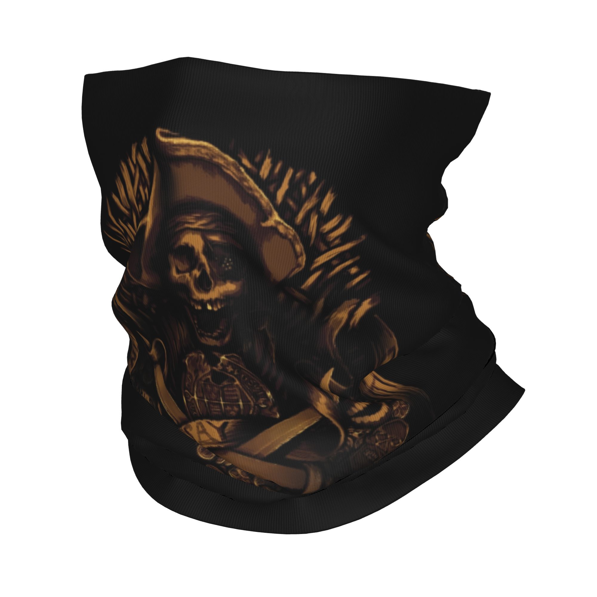 Neck Gaiter Face Cover - カスタムネバーセイダイパイレーツスカルバンダナネックウォーマー女性男性用冬用スキーチューブスカーフ ザ・グーニーズネバーセイダイフェイスカバー