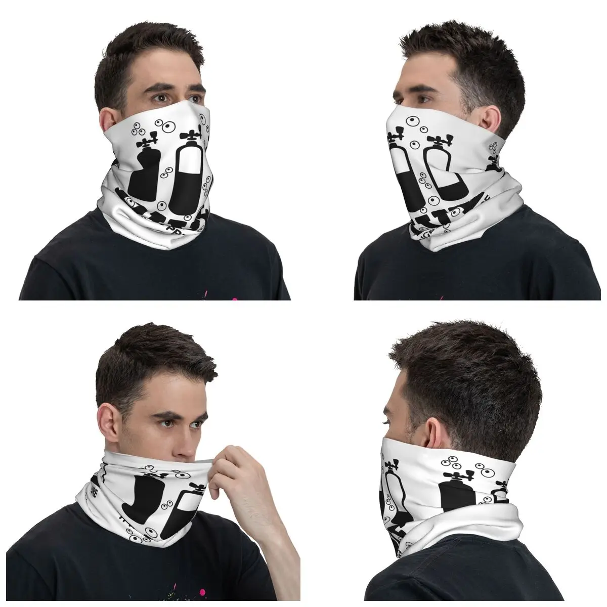 新しいスキューバダイビングバンダナネックカバープリントダイブ - Sports Mask Breathable のレビューと価格