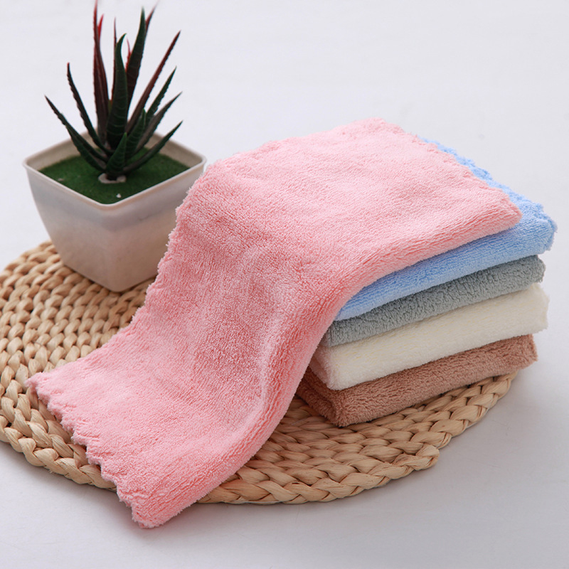10 個の肥厚マイクロファイバー高密度コーラルフリースタオル - Cloth Face Mask Washable のレビューと価格