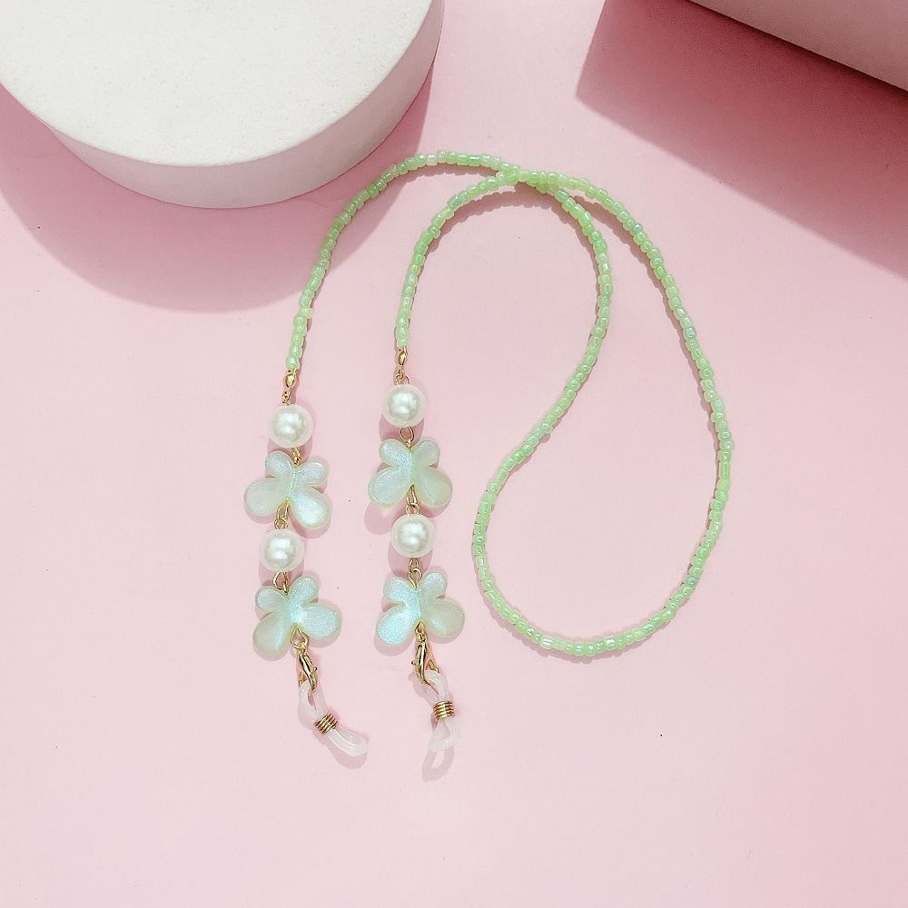 調節可能なサングラスストラップ カラフルな老眼鏡用蝶々パール - Mask Lanyard Adjustable のレビューと価格