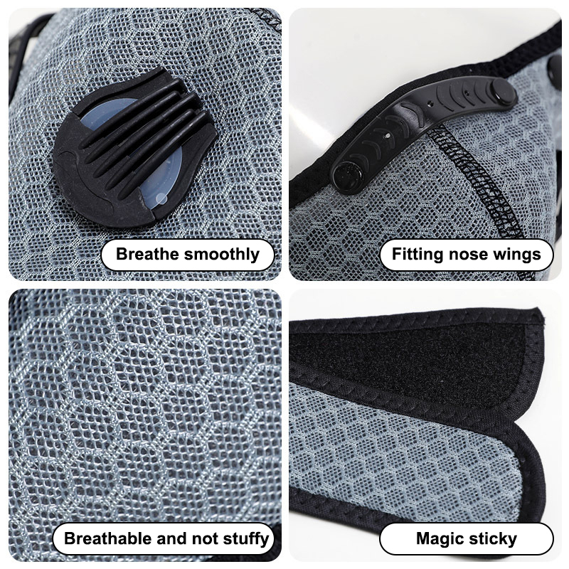 新しいサイクリングフェイスマスクフィルターゴーグル付き防塵マ - Dust Mask Construction のレビューと価格