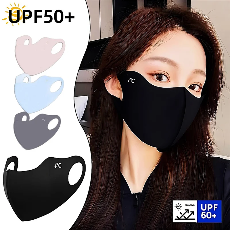 1PC 夏用日焼け止めフェイスマスク通気性女性 UV 保護ト - Cloth Face Mask Washable のレビューと価格