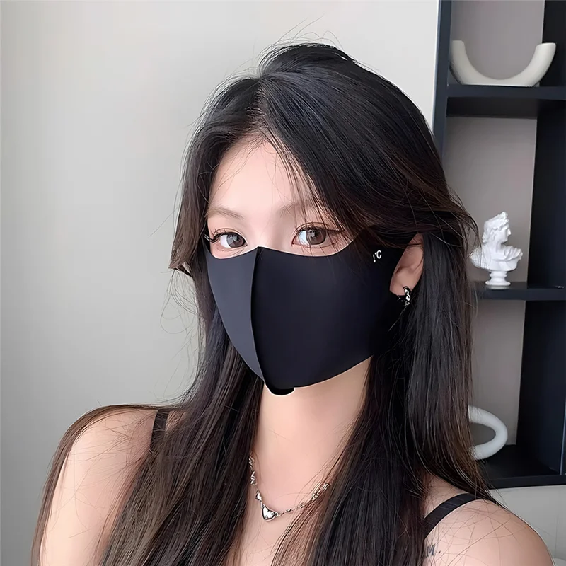 1PC 夏用日焼け止めフェイスマスク通気性女性 UV 保護ト - Cloth Face Mask Washable のレビューと価格