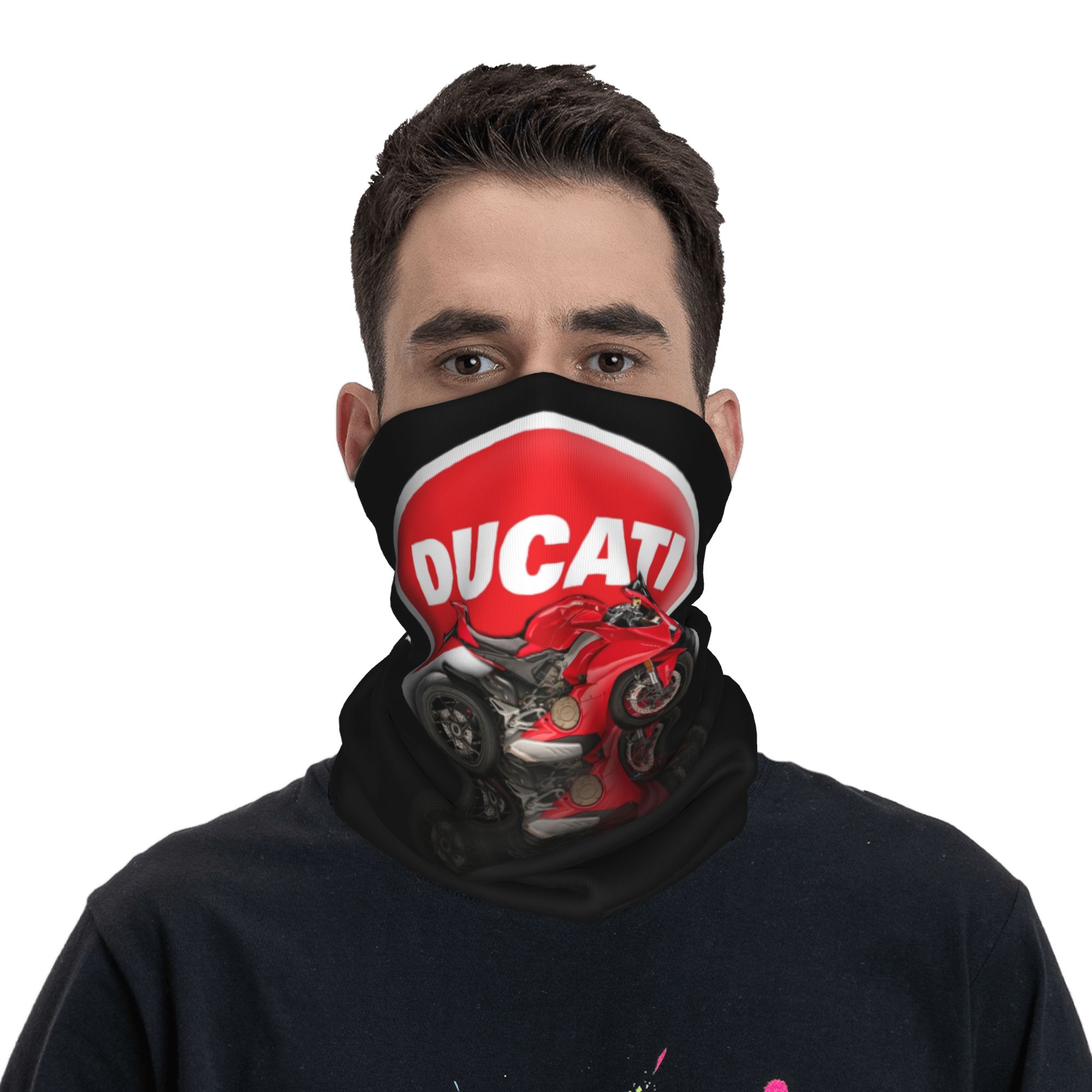 カスタムスピードドゥカティレーシングバンダナネックゲイター防 - Neck Gaiter Face Cover のレビューと価格