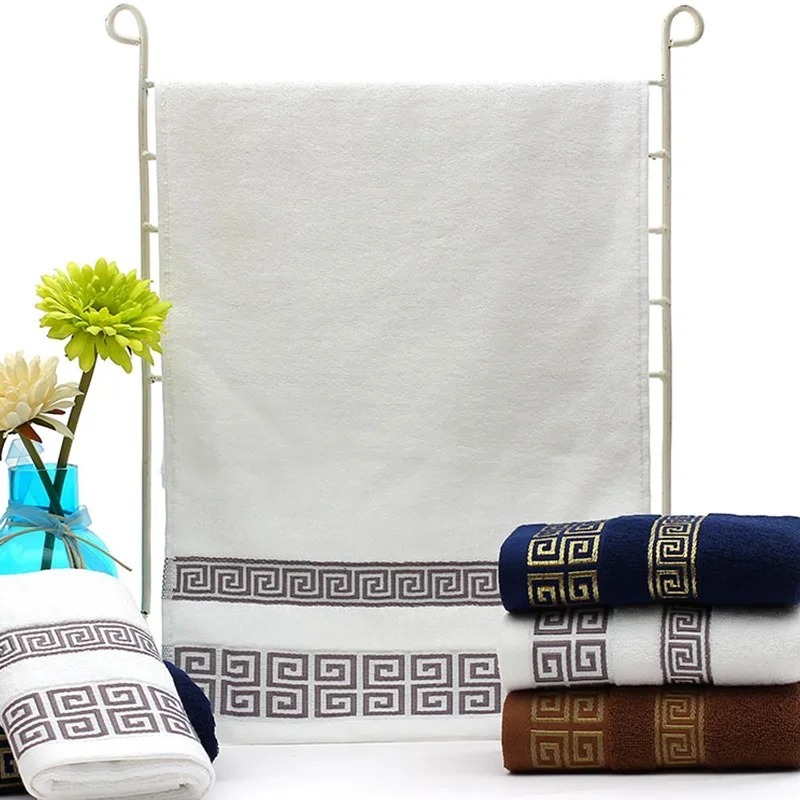 綿100% 高級ソフト刺繍ビーチタオル 超吸水性大人用バスタ - Cloth Face Mask Washable のレビューと価格