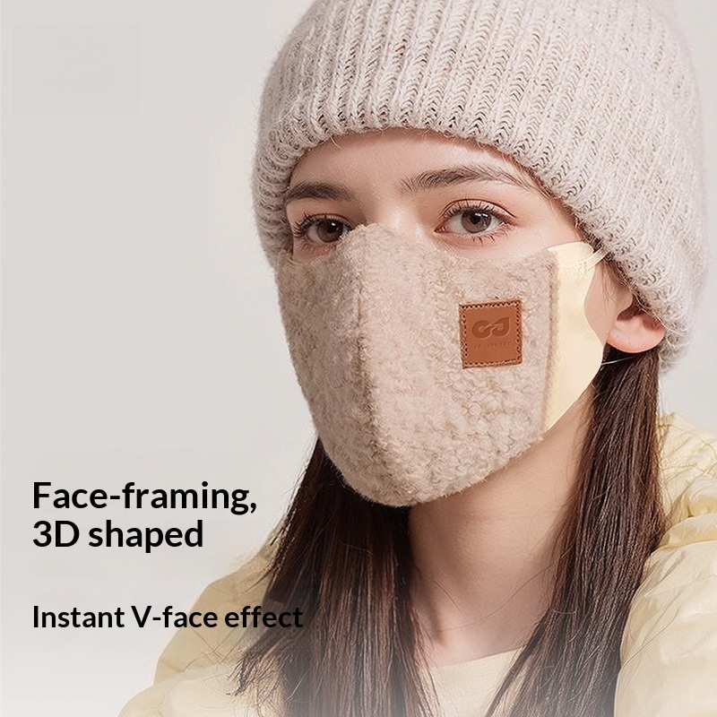 冬用ベルベット暖かいマスク立体顔小型高価値サイクリング防風顔 - Cloth Face Mask Washable のレビューと価格