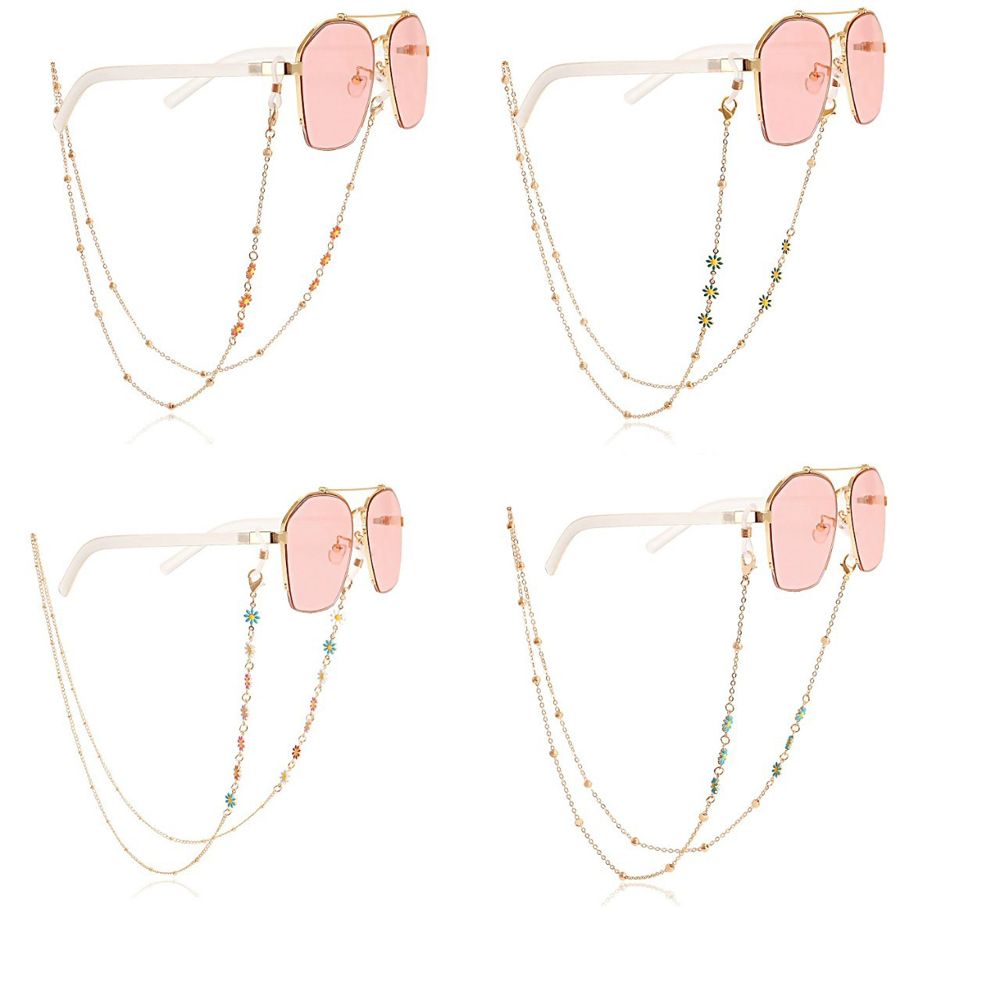 調節可能なファッションシンプルかわいい装飾カラフルな花眼鏡ス - Mask Lanyard Adjustable のレビューと価格