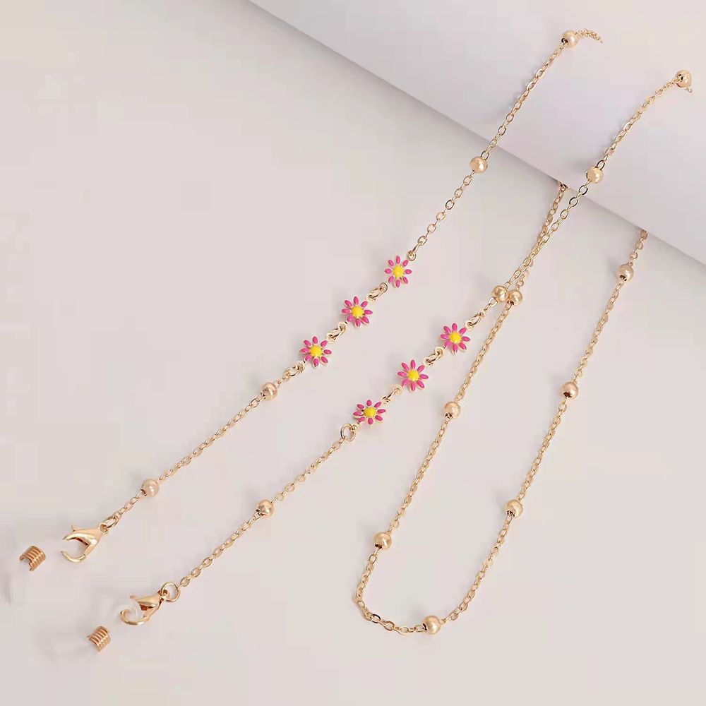 調節可能なファッションシンプルかわいい装飾カラフルな花眼鏡ス - Mask Lanyard Adjustable のレビューと価格